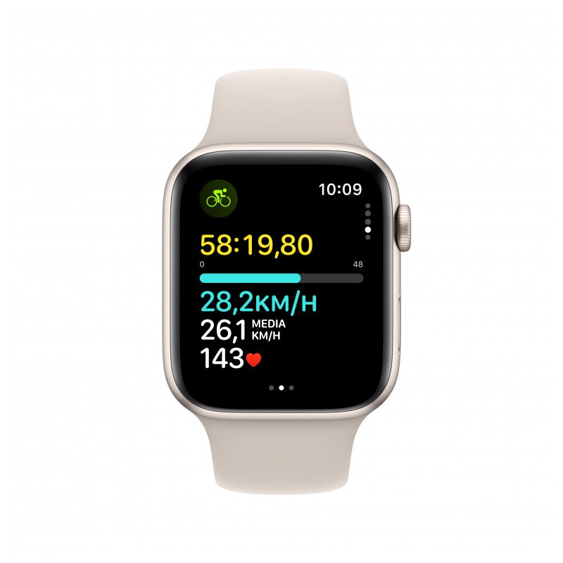 Apple Watch SE GPS 44mm 2023 Blanco Estrella con Correa Deportiva M/L - Ítem3