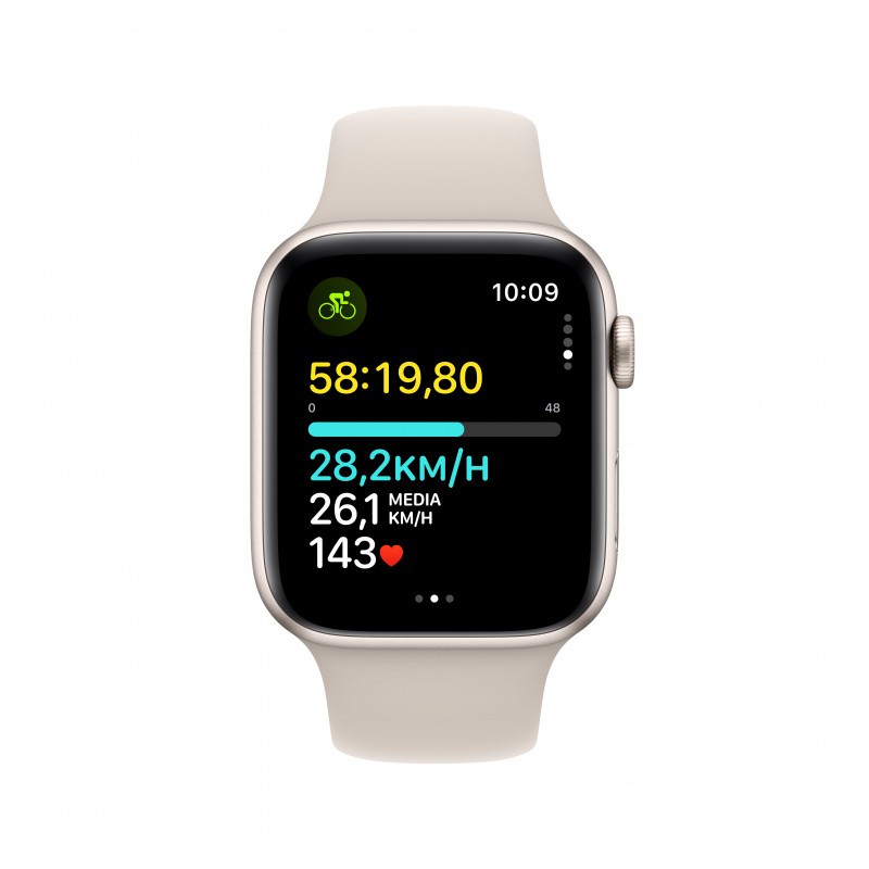 Apple Watch SE GPS 44mm 2023 Blanco Estrella con Correa Deportiva S/M - Ítem3