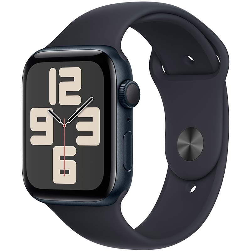 Apple Watch SE GPS 44mm 2023 Meia-noite com Bracelete Desportiva S/M - Item