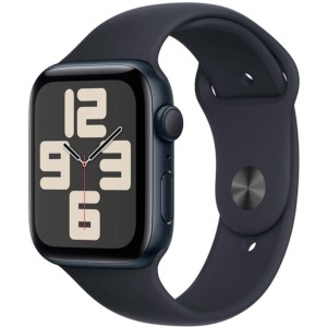 Apple Watch SE GPS 44mm 2023 Minuit avec Bracelet Sport S/M