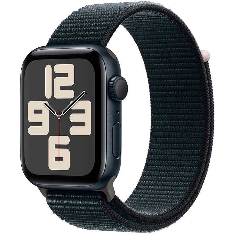 Apple Watch SE GPS 44mm 2023 Meia-noite com Bracelete Loop Desportiva - Item