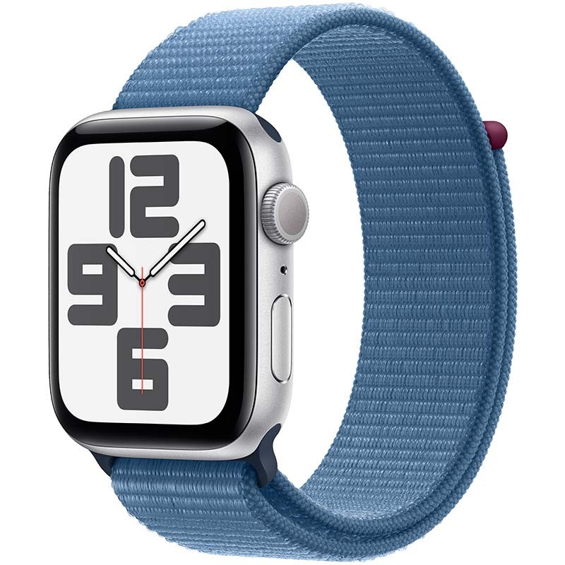 Apple Watch SE GPS 44mm 2023 Plata con Correa Loop Deportiva Azul - Ítem