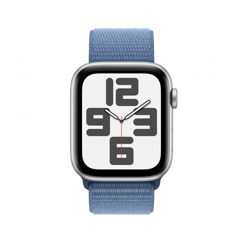 Apple Watch SE GPS 44mm 2023 Plata con Correa Loop Deportiva Azul - Ítem1
