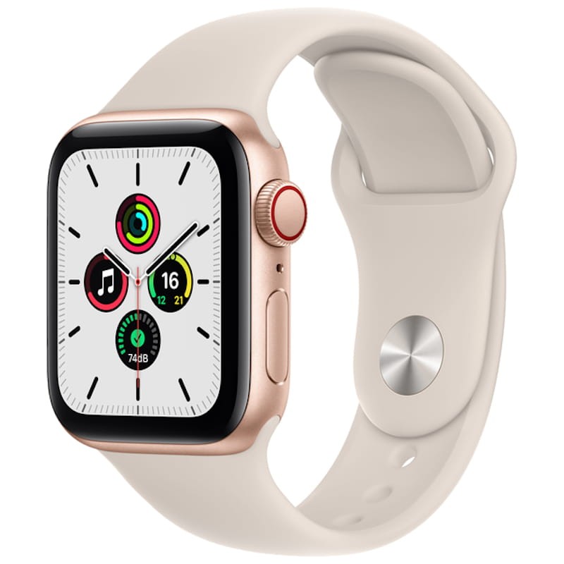 Apple Watch SE 40mm Cellular Aluminium Or - Bracelet Sport Beige - Ítem