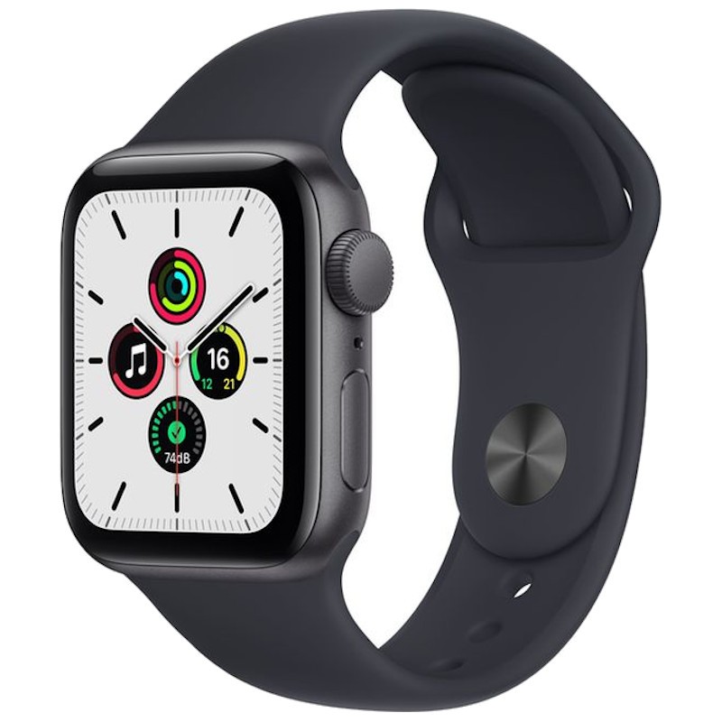 Apple Watch SE 40 mm GPS Aluminium Gris Sidéral avec Bracelet Sport Noir Minuit - Ítem