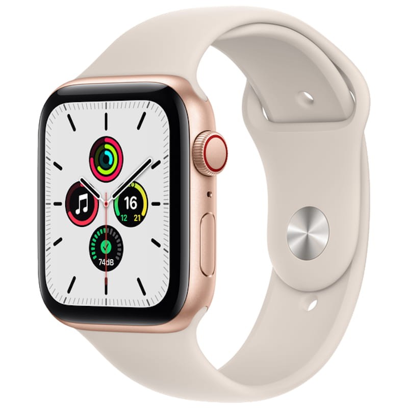Apple Watch SE 44mm Cellular Aluminio Oro - Correa Deportiva Beige - Ítem