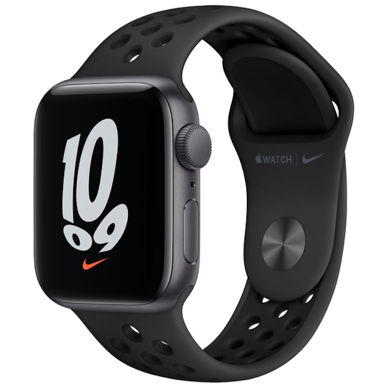 Apple Watch SE Nike GPS 40mm Aluminio Gris Espacial Correa Deportiva Antracita-Negro