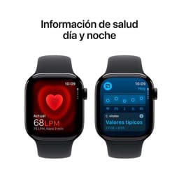 Apple Watch Series 10 GPS 46mm Alumínio Rosa‑dourado com Bracelete Desportiva M/L - dados de saúde 24/7