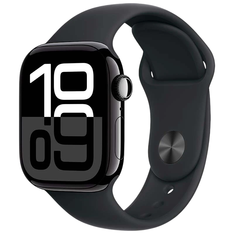 Apple Watch Series 10 GPS + Cellular 42mm Alumínio Preto com Bracelete Desportiva S/M - Item