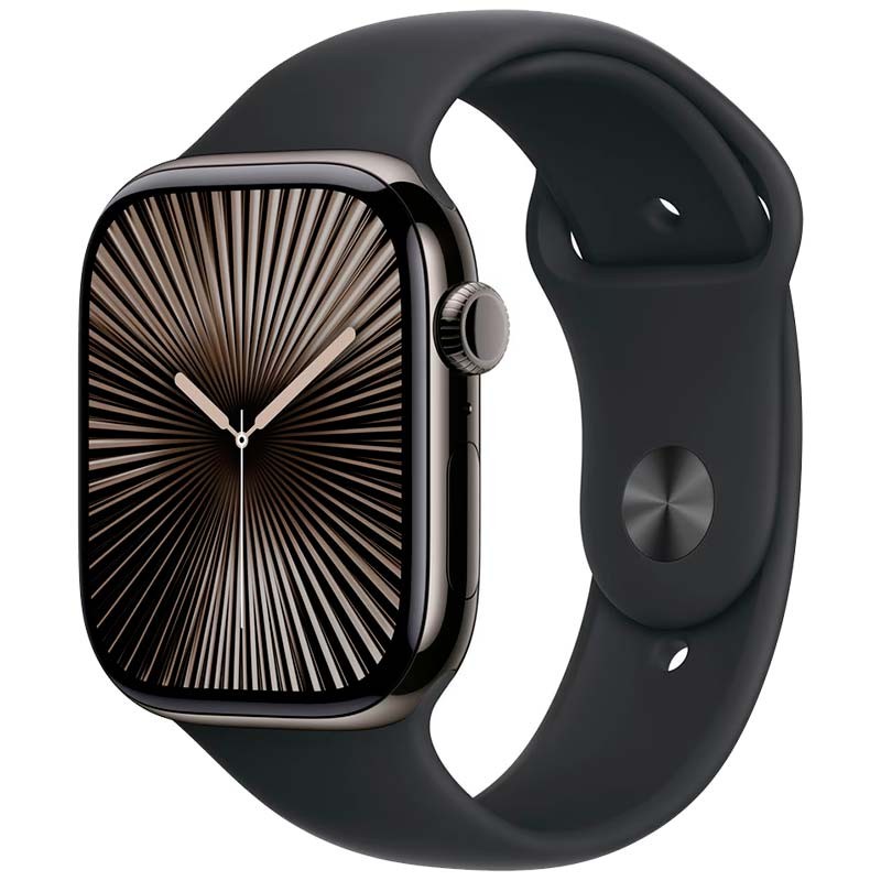 Apple Watch Series 10 GPS + Cellular 46mm Titanio Pizarra con Correa Deportiva S/M - Ítem