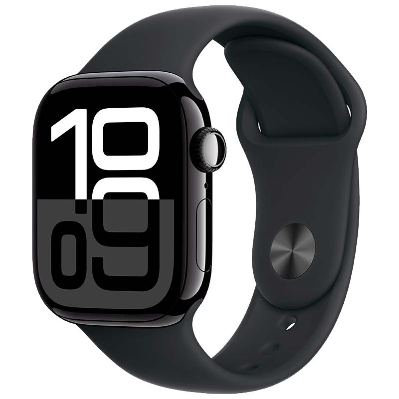 Apple Watch Series 10 GPS Aluminio 42mm Negro Correa Deportiva S M