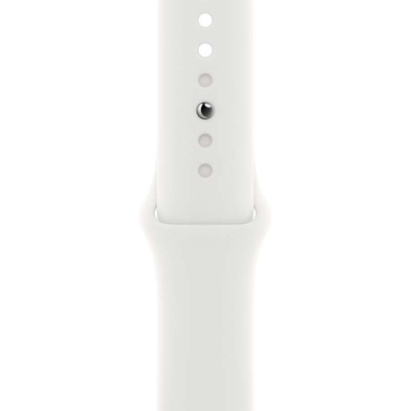 Relógio inteligente Apple Watch Series 8 GPS+Cellular 41mm Aço Inoxidável Prateado com Bracelete desportiva Branca - Item3