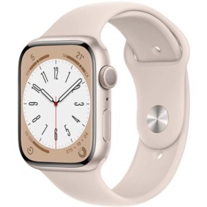 Reloj inteligente Apple Watch Series 8 GPS 41mm Aluminio con Correa Deportiva Blanco Estrella