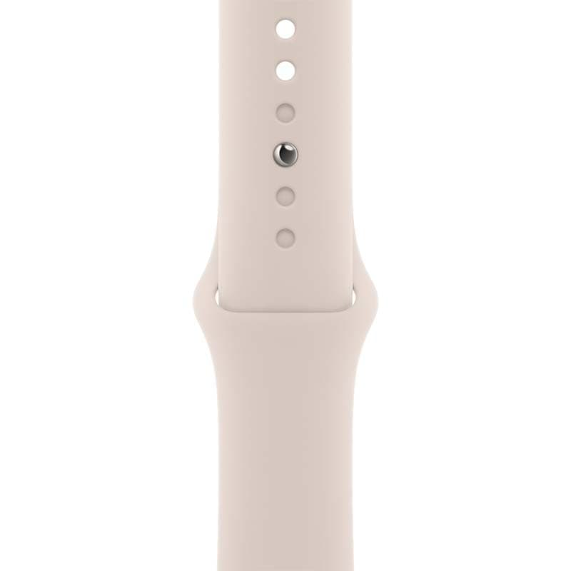 Cinta esportiva branca Star para Apple Watch Series 8 GPS+Celular 45mm alumínio