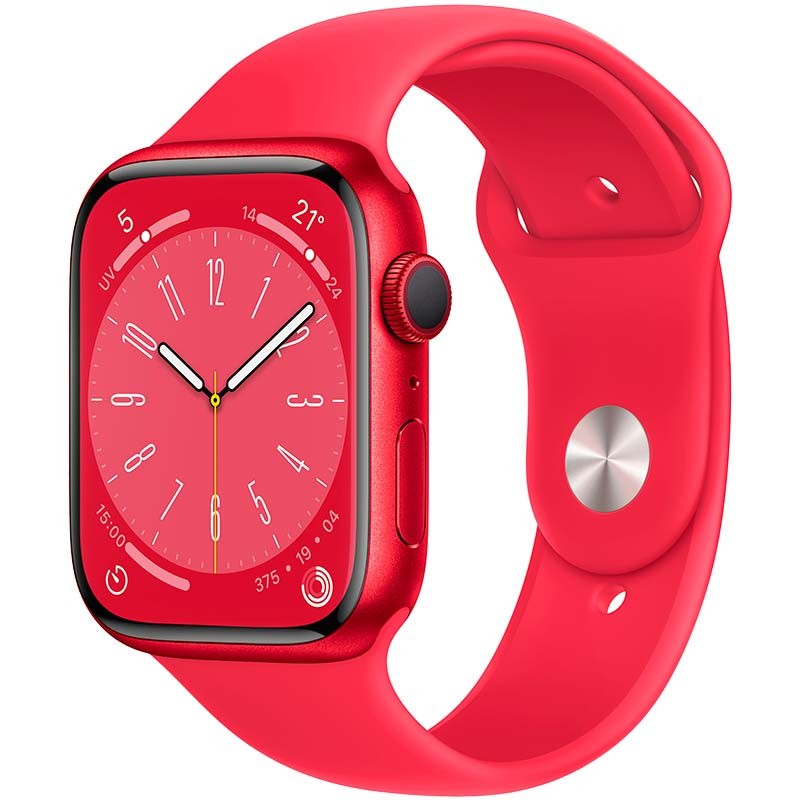 Apple Watch Series 8 GPS 41mm Aluminio con Correa Deportiva (PRODUCT)RED - Reloj inteligente - Ítem