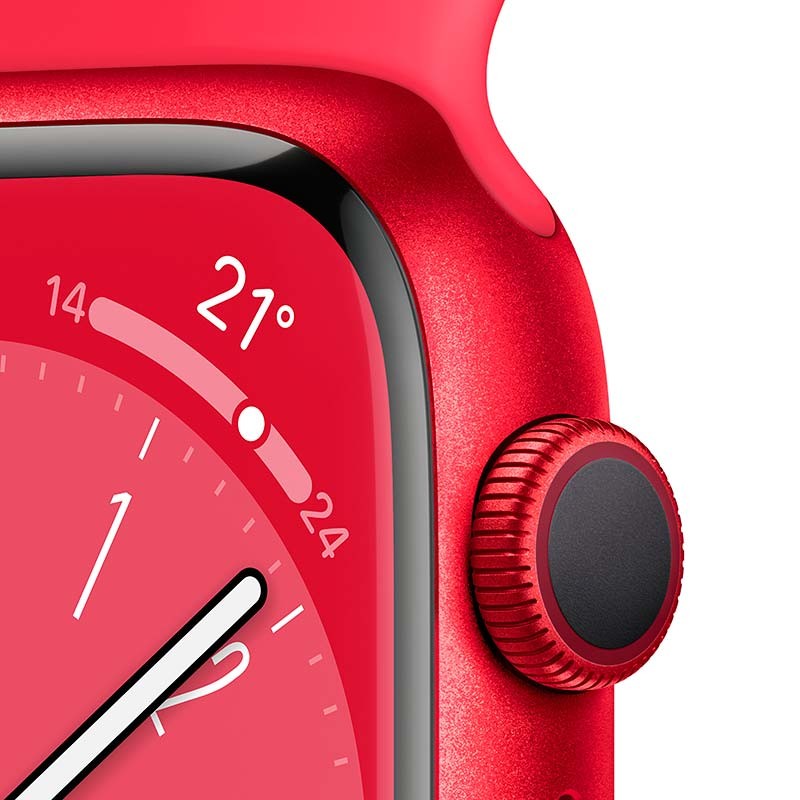 Reloj inteligente Apple Watch Series 8 GPS+Cellular 41mm Aluminio con Correa Deportiva (PRODUCT)RED - Ítem2