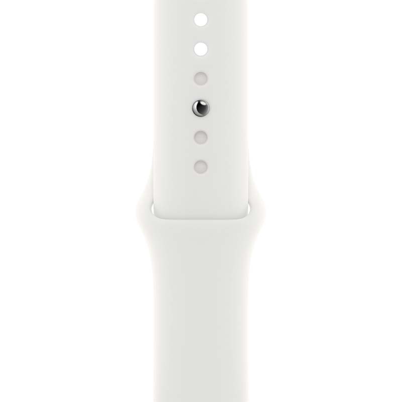 Reloj inteligente Apple Watch Series 8 GPS 45mm Aluminio Plata con Correa Deportiva Blanca - Ítem3