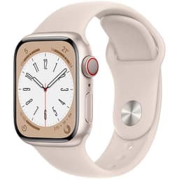 Relógio inteligente Apple Watch Series 8 GPS+Cellular 45mm Alumínio com Bracelete desportiva Luz das Estrelas