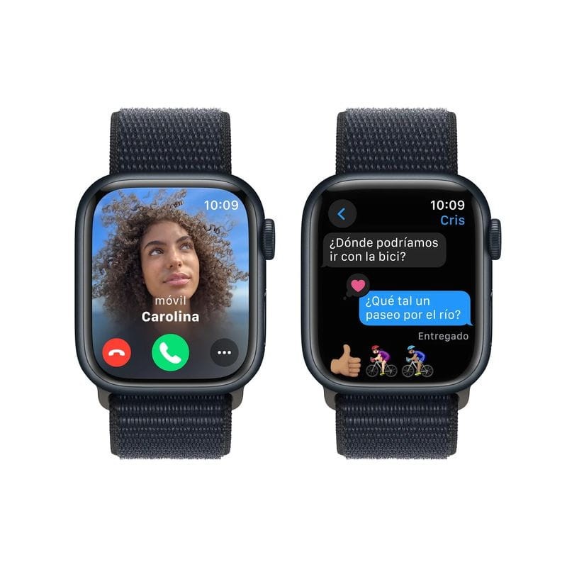 Apple Watch Series 9 GPS 41 mm Aluminium Minuit Bracelet Loop - Ítem4