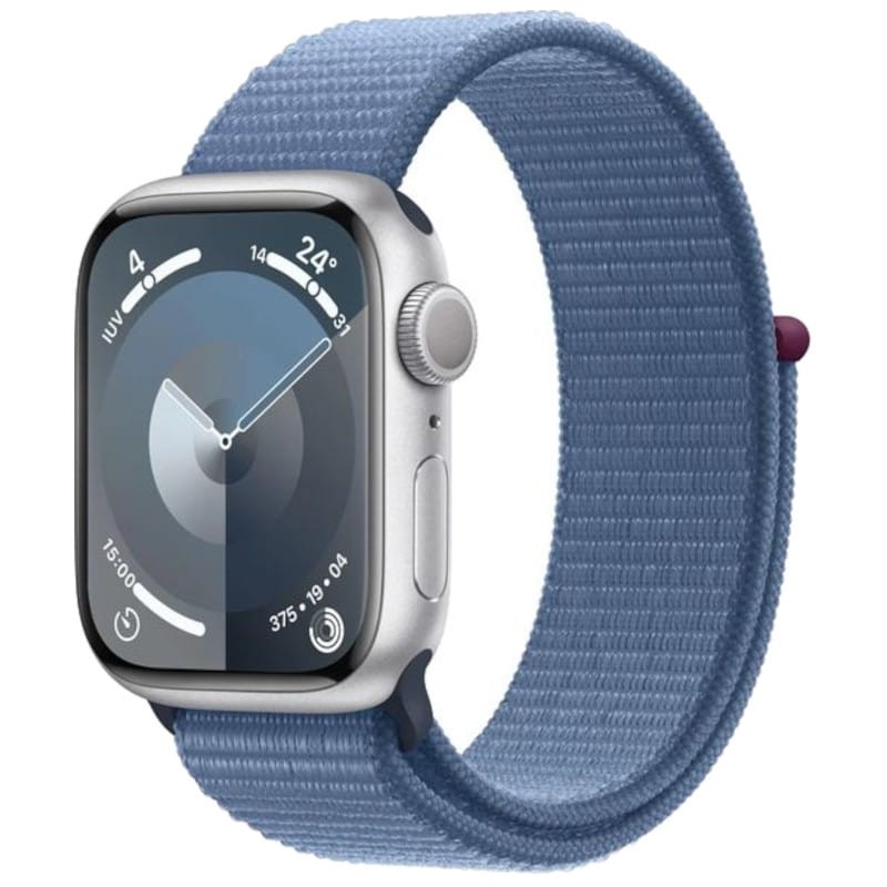 Apple Watch Series 9 GPS 41 mm Aluminium Argent avec Bracelet Loop Bleu - Ítem