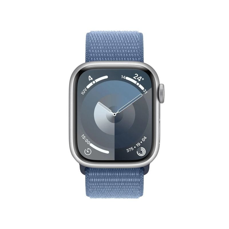 Apple Watch Series 9 GPS 41 mm Aluminium Argent avec Bracelet Loop Bleu - Ítem1