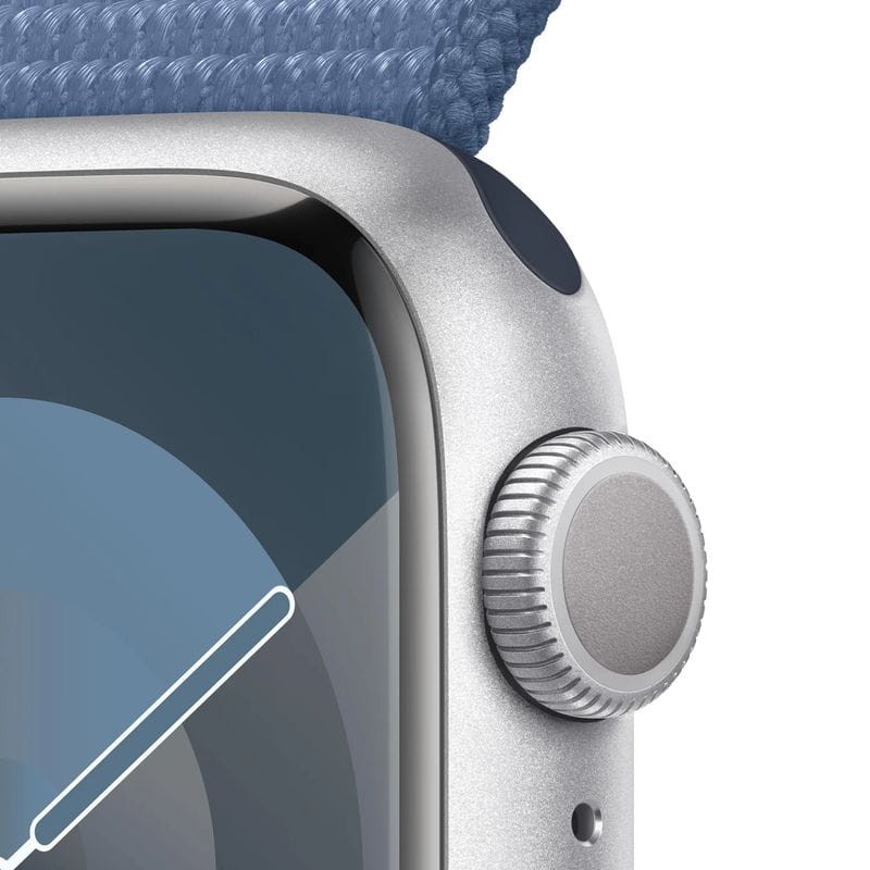 Apple Watch Series 9 GPS 41 mm Aluminium Argent avec Bracelet Loop Bleu - Ítem2