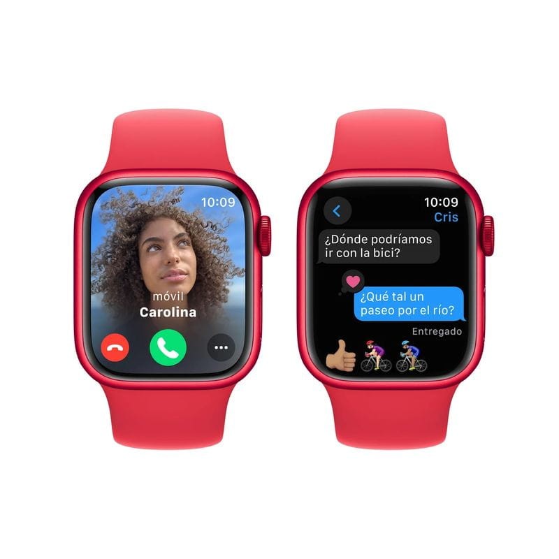 Apple Watch Series 9 GPS 41 mm Aluminio Rojo Correa deportiva (PRODUCT RED) M/L - Ítem5