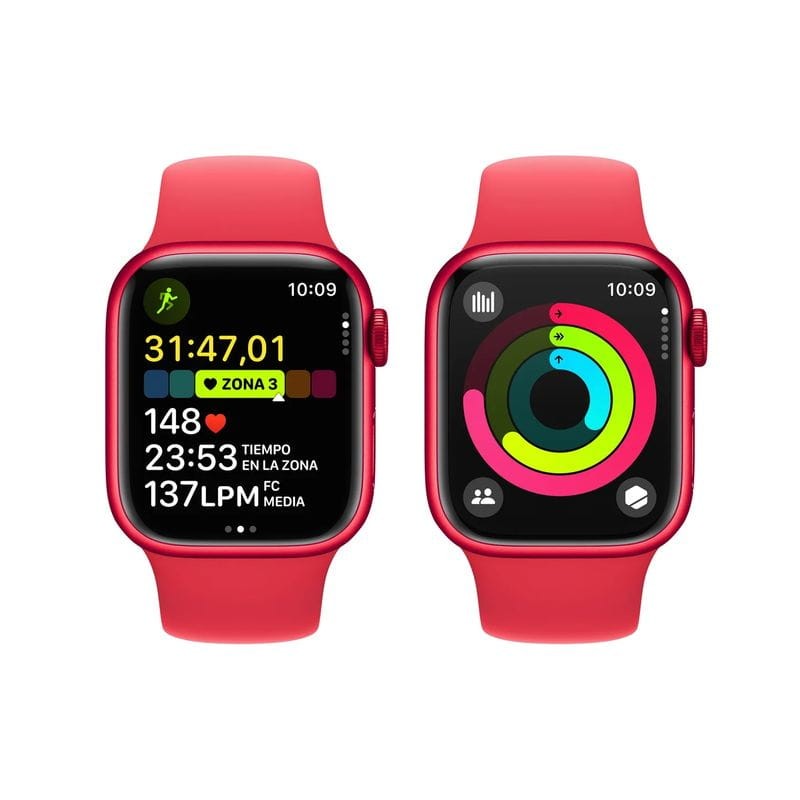 Apple Watch Series 9 GPS 41 mm Aluminio Rojo Correa deportiva (PRODUCT RED) M/L - Ítem6