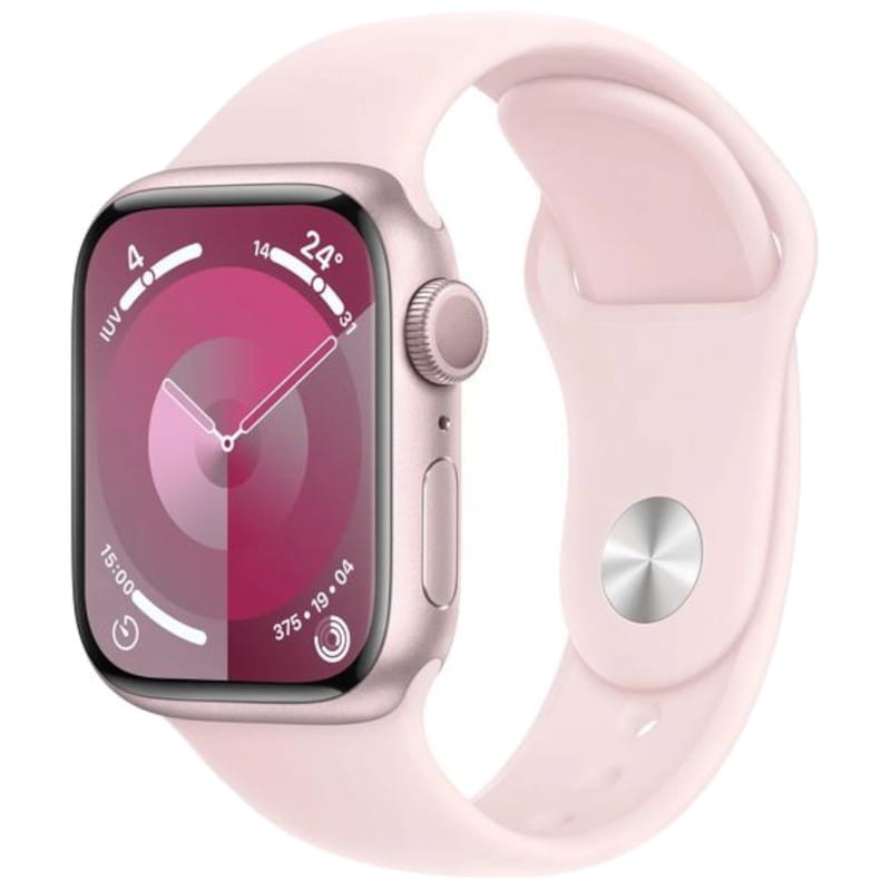 Apple Watch Series 9 GPS 41 mm Aluminium Rose Laisse de sport S/M - Ítem