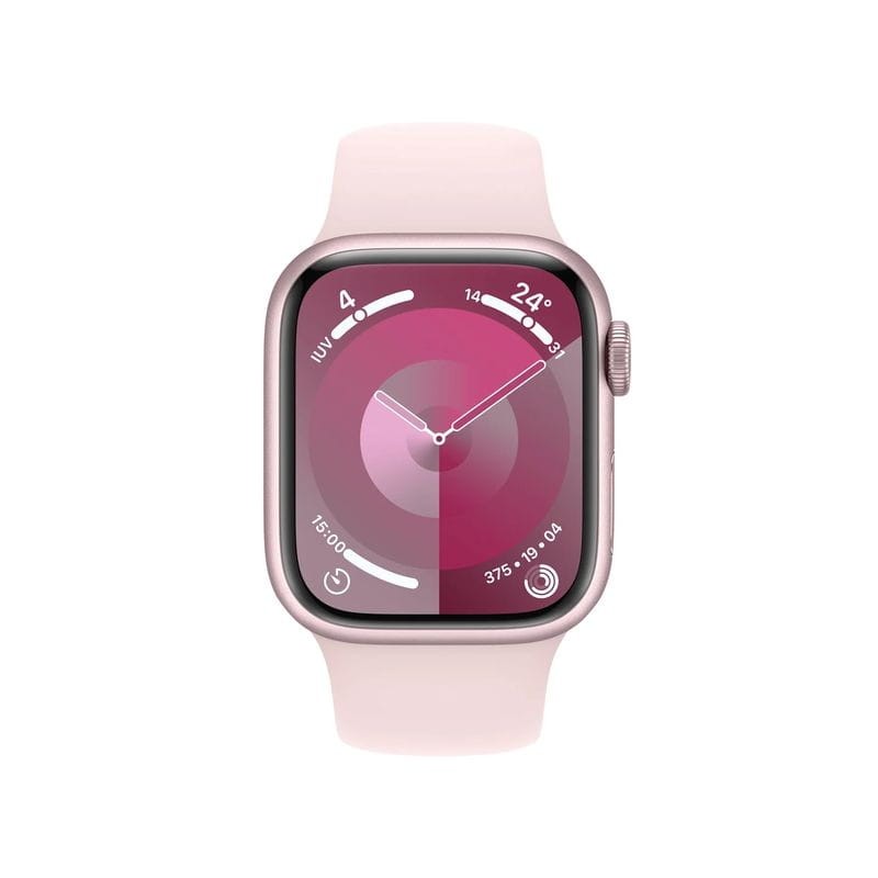 Apple Watch Series 9 GPS 41 mm Aluminium Rose Laisse de sport S/M - Ítem1