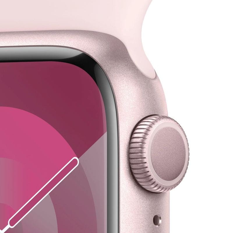 Apple Watch Series 9 GPS 41 mm Aluminium Rose Laisse de sport S/M - Ítem2