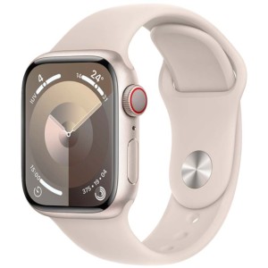 Apple Watch Series 9 GPS + Cellular 41mm Aluminio Blanco Estrella con Correa Deportiva S/M