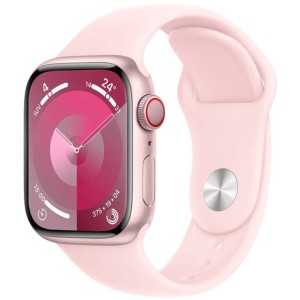 Apple Watch Series 9 GPS + Cellular 41mm Aluminio Rosa con Correa Deportiva S/M