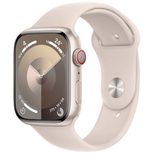 Apple Watch Series 9 GPS + Cellular 45mm Aluminio Blanco Estrella con Correa Deportiva M/L
