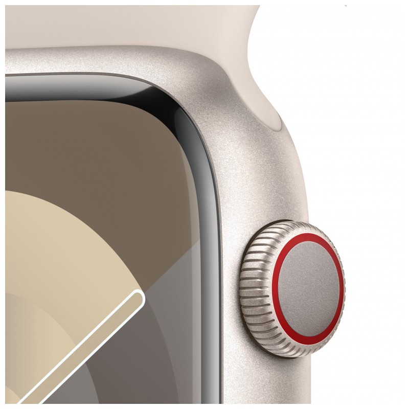 Apple Watch Series 9 GPS + Cellular 45mm Aluminium Lumière Stellaire avec Bracelet Sport M/L - Ítem2