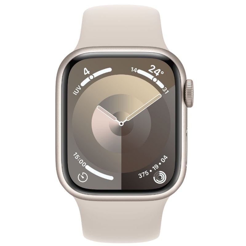 Apple Watch Series 9 GPS 41 mm Aluminio Blanco Estrella con Correa deportiva S/M - Ítem1