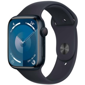 Apple Watch Series 9 GPS 45mm Aluminio Medianoche con Correa Deportiva M/L