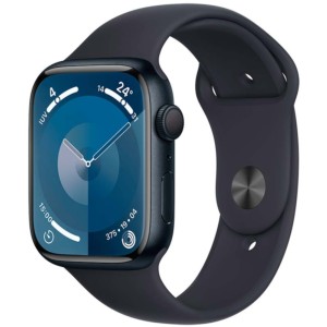 Apple Watch Series 9 GPS 45mm Aluminium Minuit avec Bracelet Sport M/L