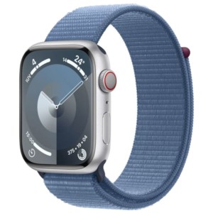 Apple Watch Series 9 GPS + Cellular 41 mm Aluminium Argent avec Bracelet Loop