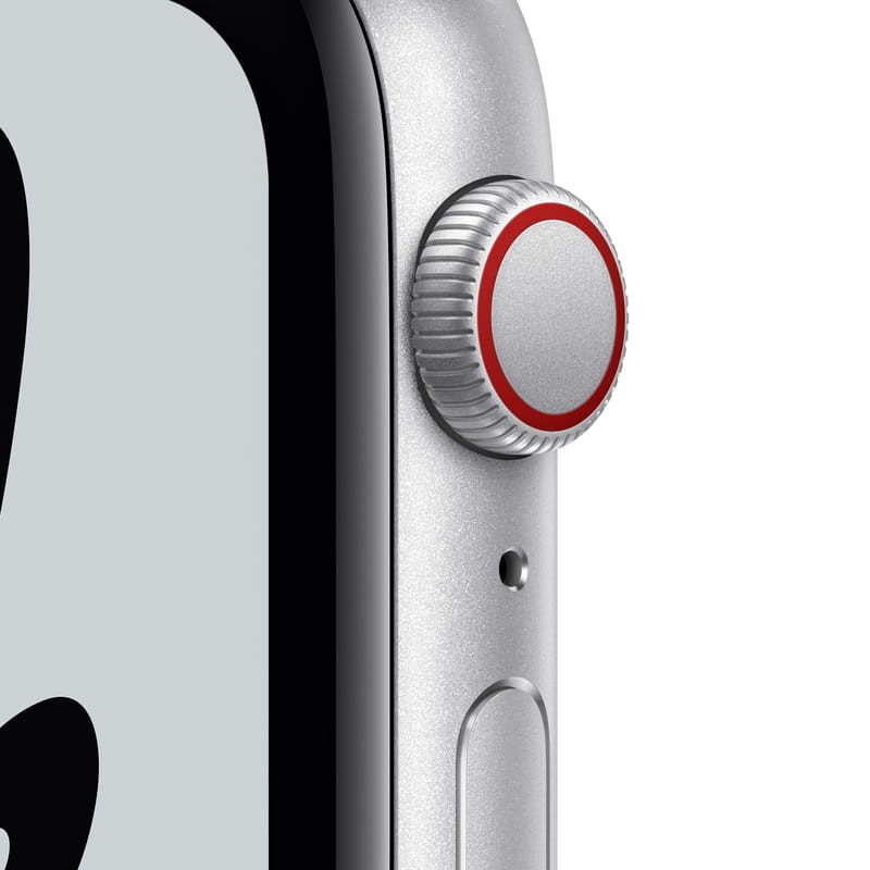 Apple Watch Series SE Nike Cellular 44mm Plata Correa Deportiva Platino-Negro - Ítem1