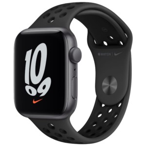 Apple Watch Series SE Nike GPS 44mm Alumínio Cinzento Pulseira Desportiva Anthracite-Black