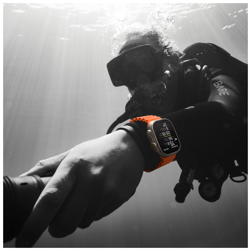 Apple Watch Ultra 2 GPS + Cellular 49mm con Correa Ocean Naranja - Ítem3