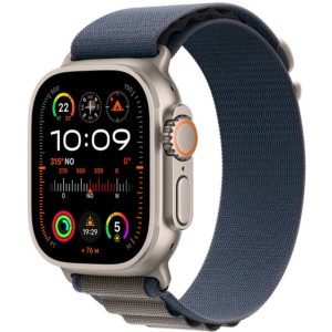 Apple Watch Ultra 2 GPS + Cellular 49mm avec Bracelet Loop Alpine Bleu S