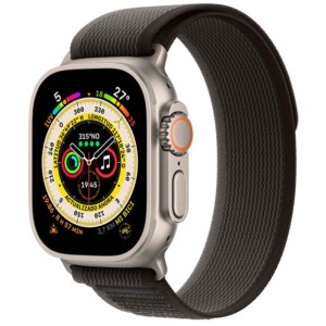 Reloj inteligente Apple Watch Ultra Titanio con Correa Loop Trail Negro/Gris M/L