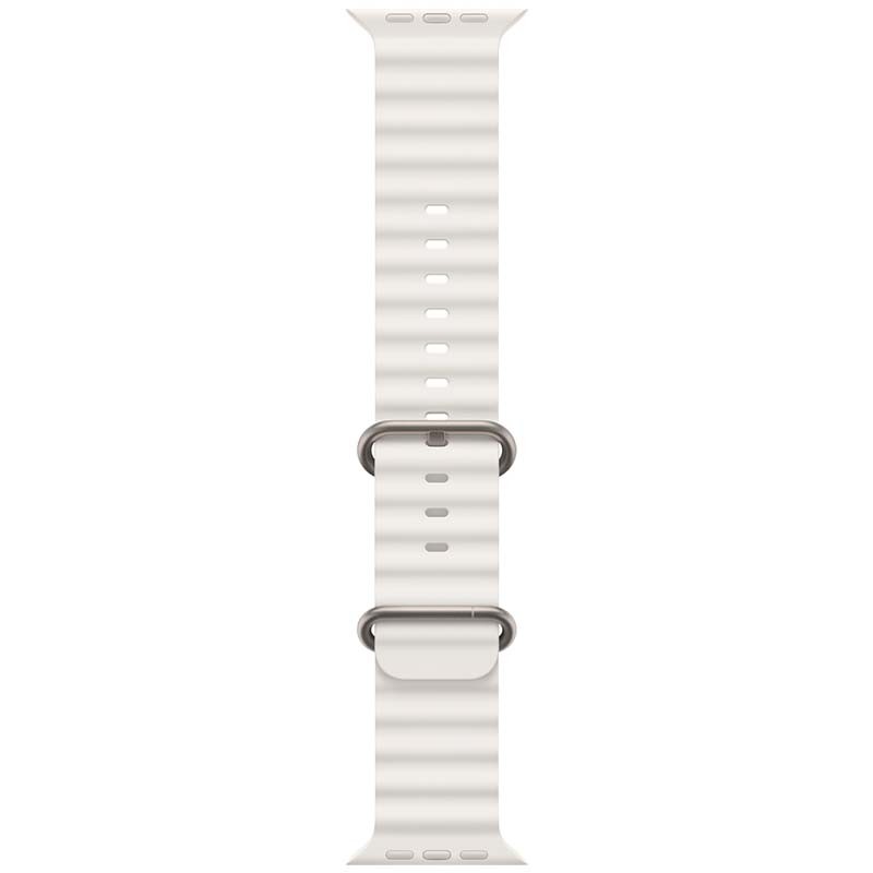 Montre Connectée Apple Watch Ultra Titane avec Bracelet Ocean Blanc - Ítem2