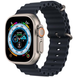 Montre Connectée Apple Watch Ultra Titane avec Bracelet Ocean Minuit