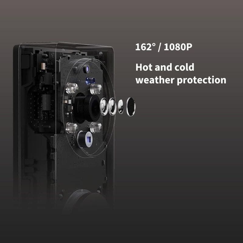 Aqara Smart Video Doorbell G4 Black - Campainha de vídeo sem fios com lentes