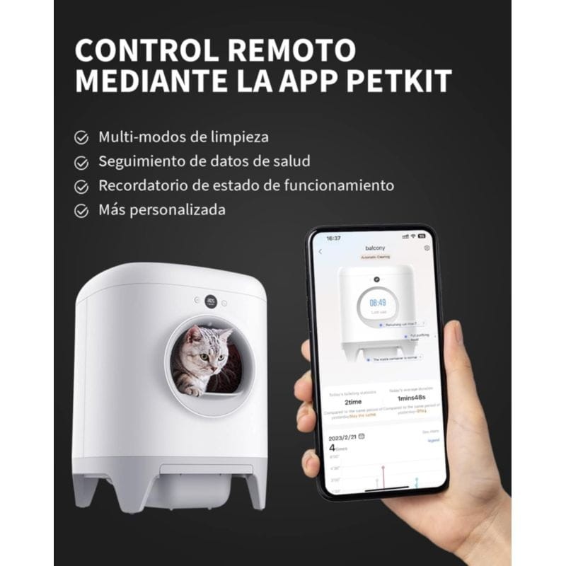 Arenero Automático PETKIT Pura X - Con Tecnología xSecure - Incluye Kit de Eliminación de Olores - Control por APP - Ítem2
