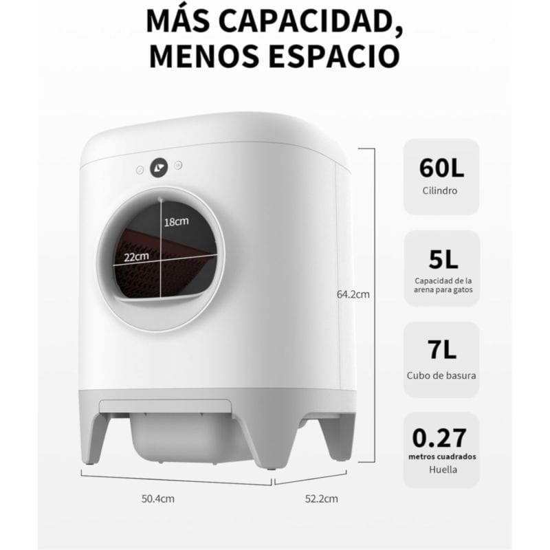 Arenero Automático PETKIT Pura X - Con Tecnología xSecure - Incluye Kit de Eliminación de Olores - Control por APP - Ítem7