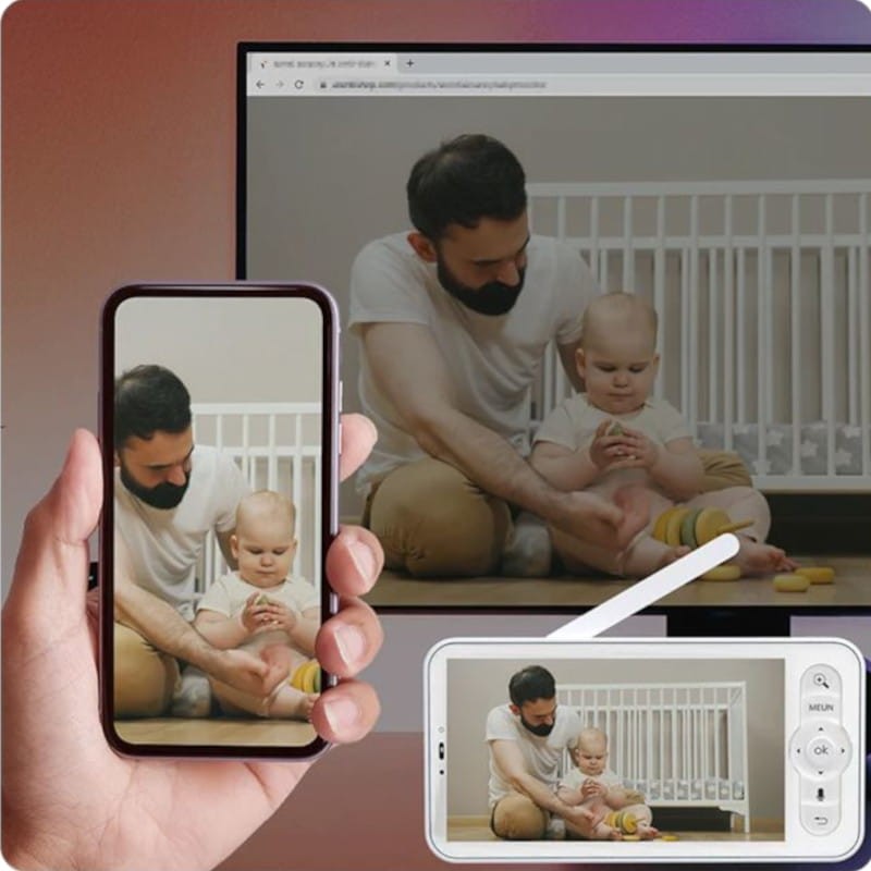 Monitor de Bebê Arenti AInanny 2K com Monitor LCD de 5 - Item2